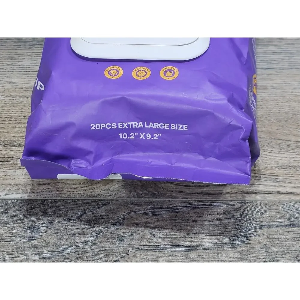 HICC PET Deodorizing Pet Glove Wipes Coconut Scent 20 Count